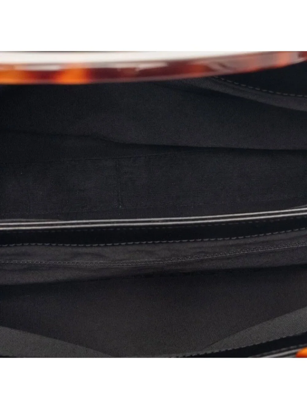 ★SOLD★ Chanel CC Logo Tote Black Brown Lambskin - Picture 4 of 7